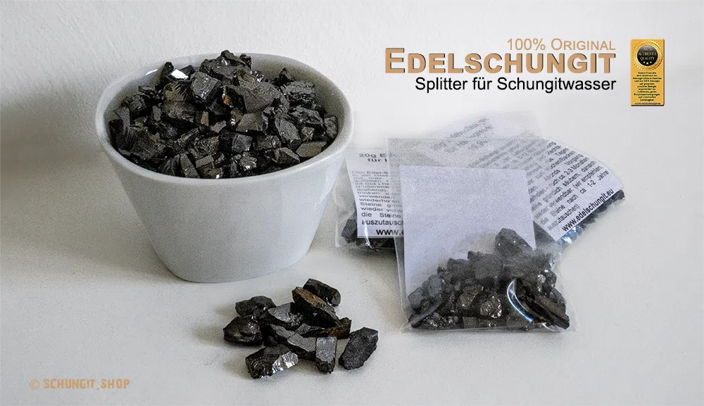 edelschungit-splitter schungitwasser